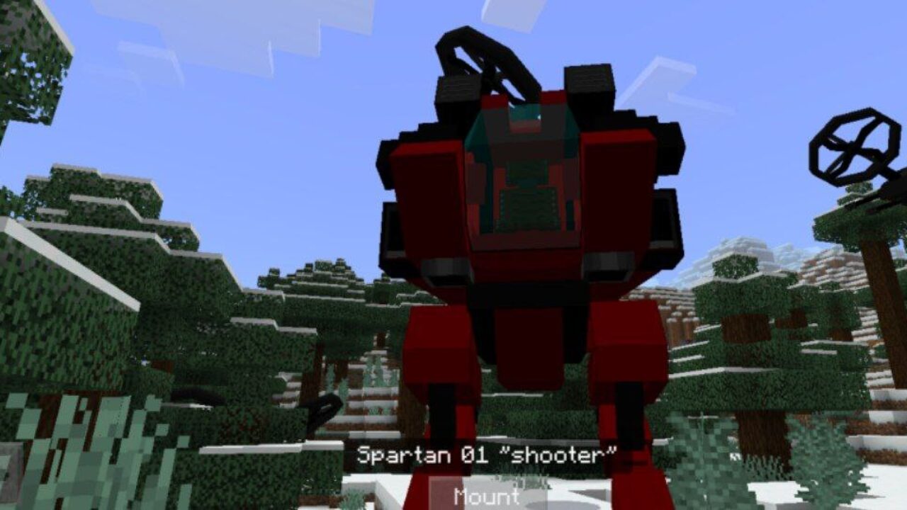 Shooter from Spartans Mech Mod for Minecraft PE