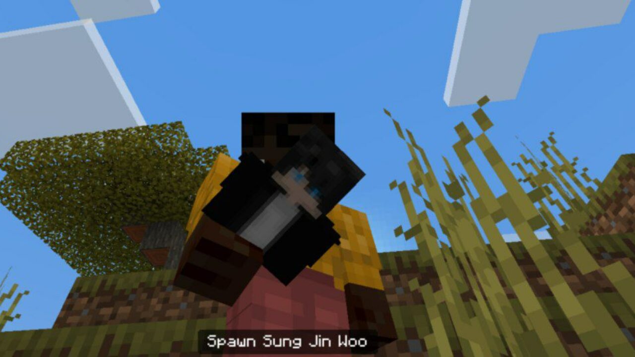 Spawn from Sung Jin Woo Dagger Mod for Minecraft PE