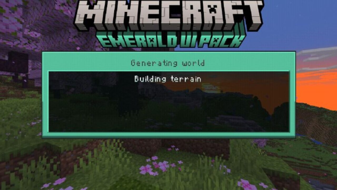 Start from Emerald UI Texture Pack for Minecraft PE