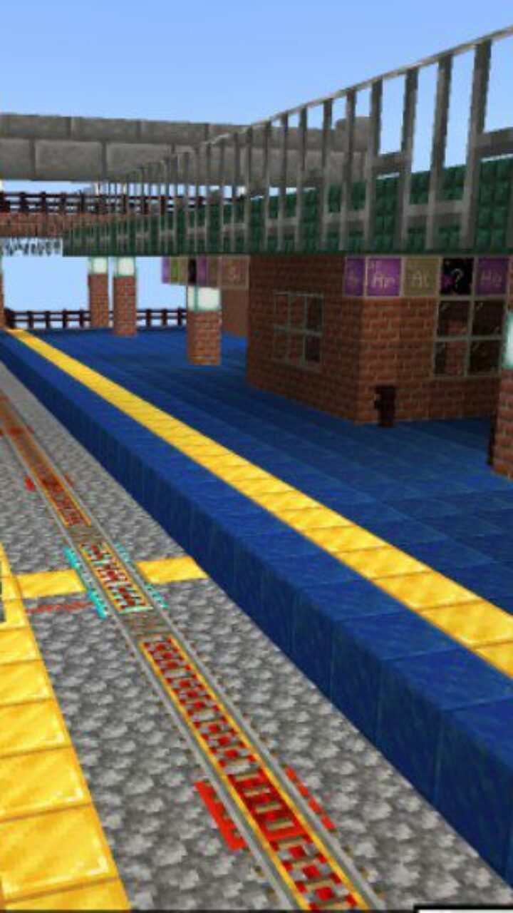 Station from Nanobana Kinako Train Map for Minecraft PE