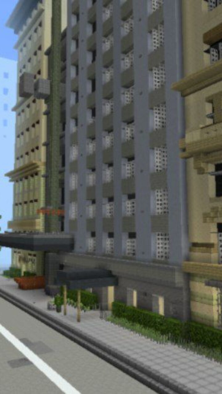 Street from Hotels City Map for Minecraft PE