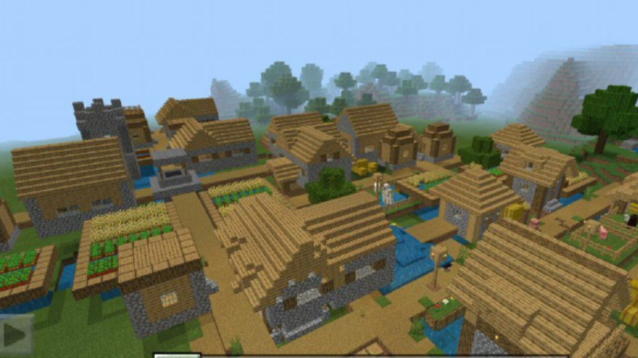 Top View from Quick House Mod for Minecraft PE