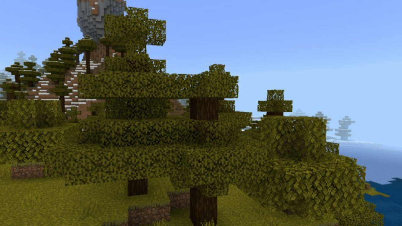 Trees from Dead Nature Texture Pack for Minecraft PE