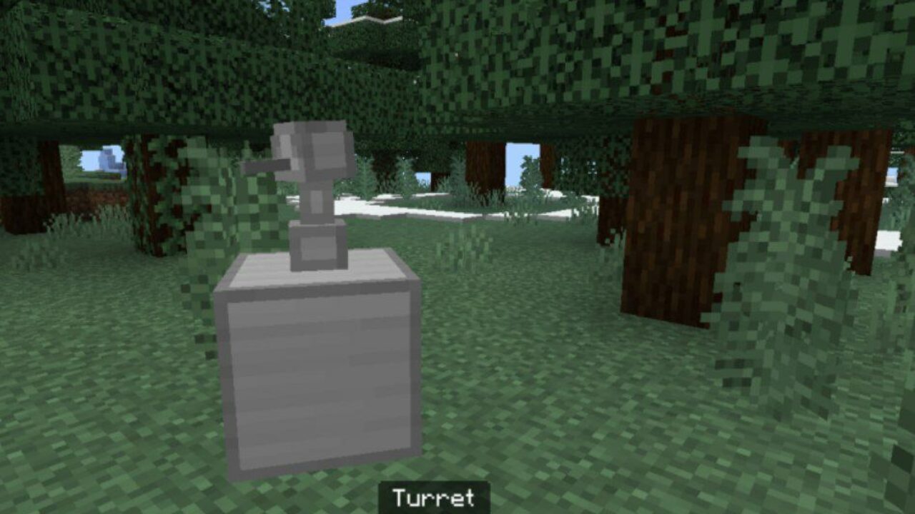 Turret from Protected Houses Mod for Minecraft PE