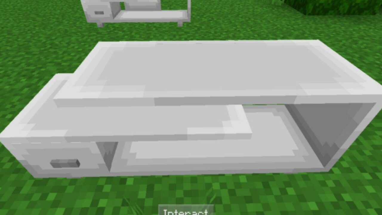 TV Stand from Enchantease Furniture Mod for Minecraft PE