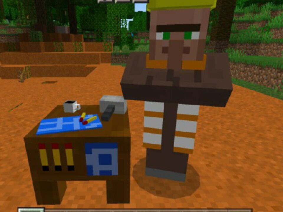 Villager Build Houses Mod for Minecraft PE