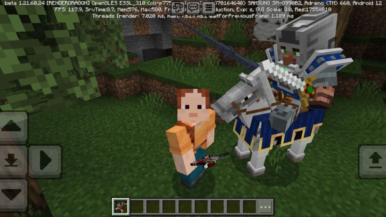 Villager Knight from Epic Knight Mod for Minecraft PE