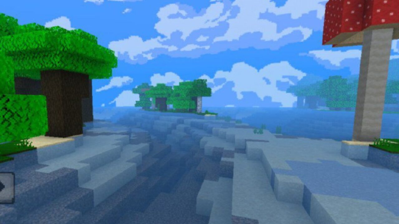 Water from Bumbli Graphics Texture Pack for Minecraft PE