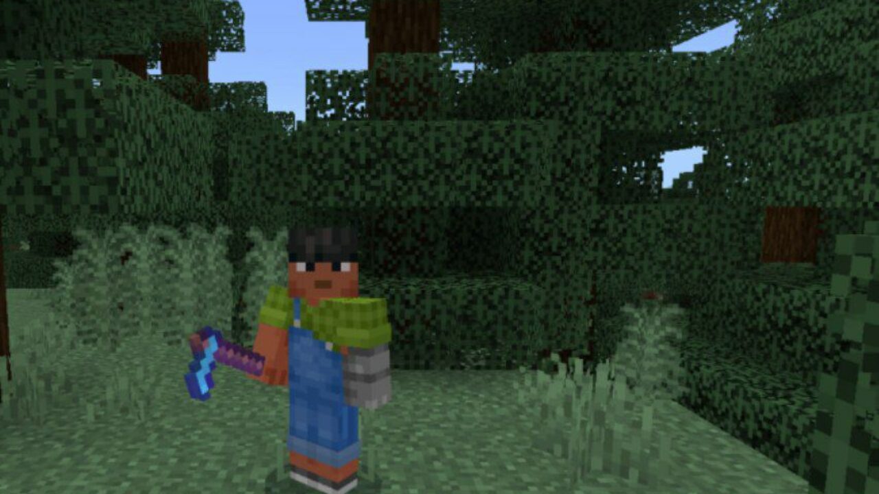 Weapon from Improved Enchantments Mod for Minecraft PE