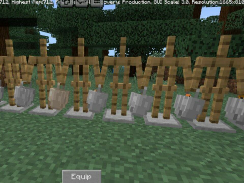 3D Buckets Texture Pack for Minecraft PE