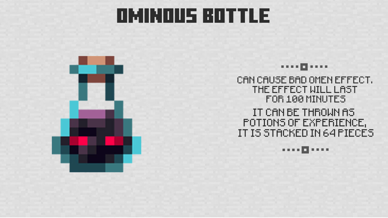 Ominous Bottle for Minecraft PE 1.21