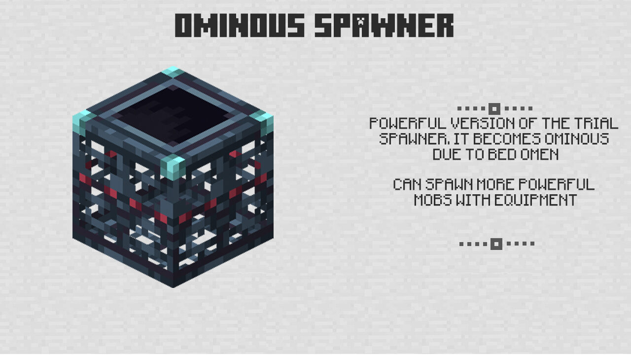 Ominous Spawner for Minecraft PE 1.21