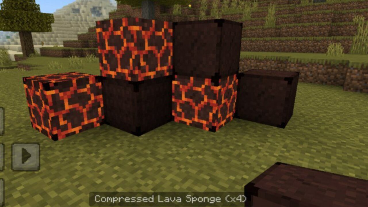 All Types from Lava Sponge Mod for Minecraft PE