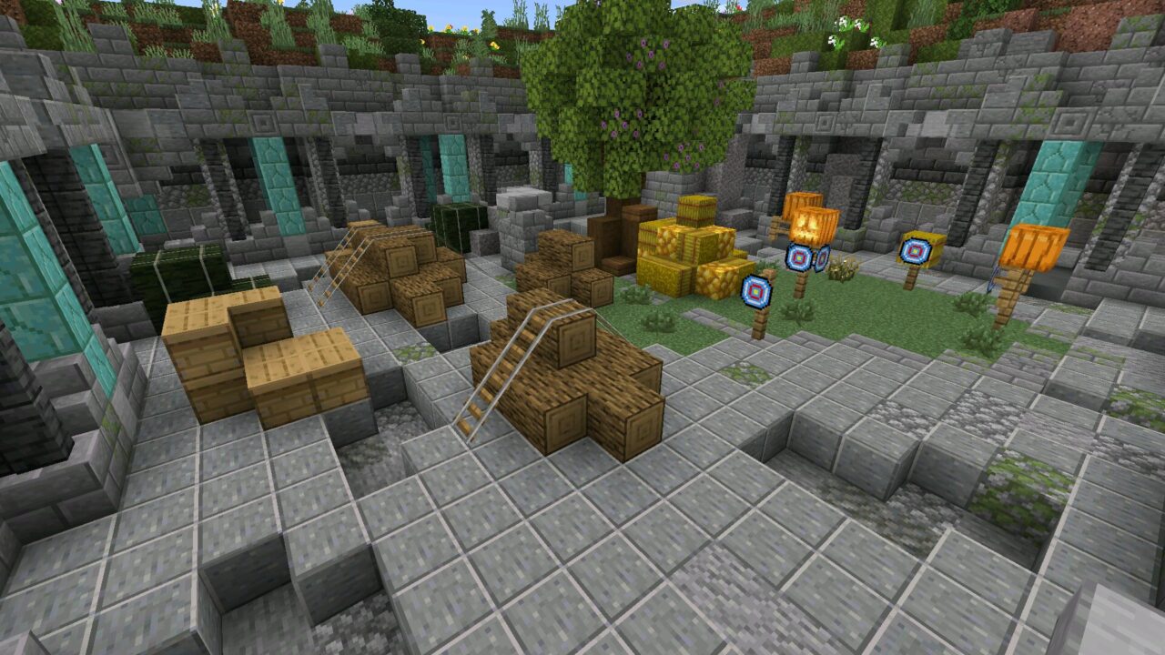 Arena from Zombie Apocalypse City Map for Minecraft PE