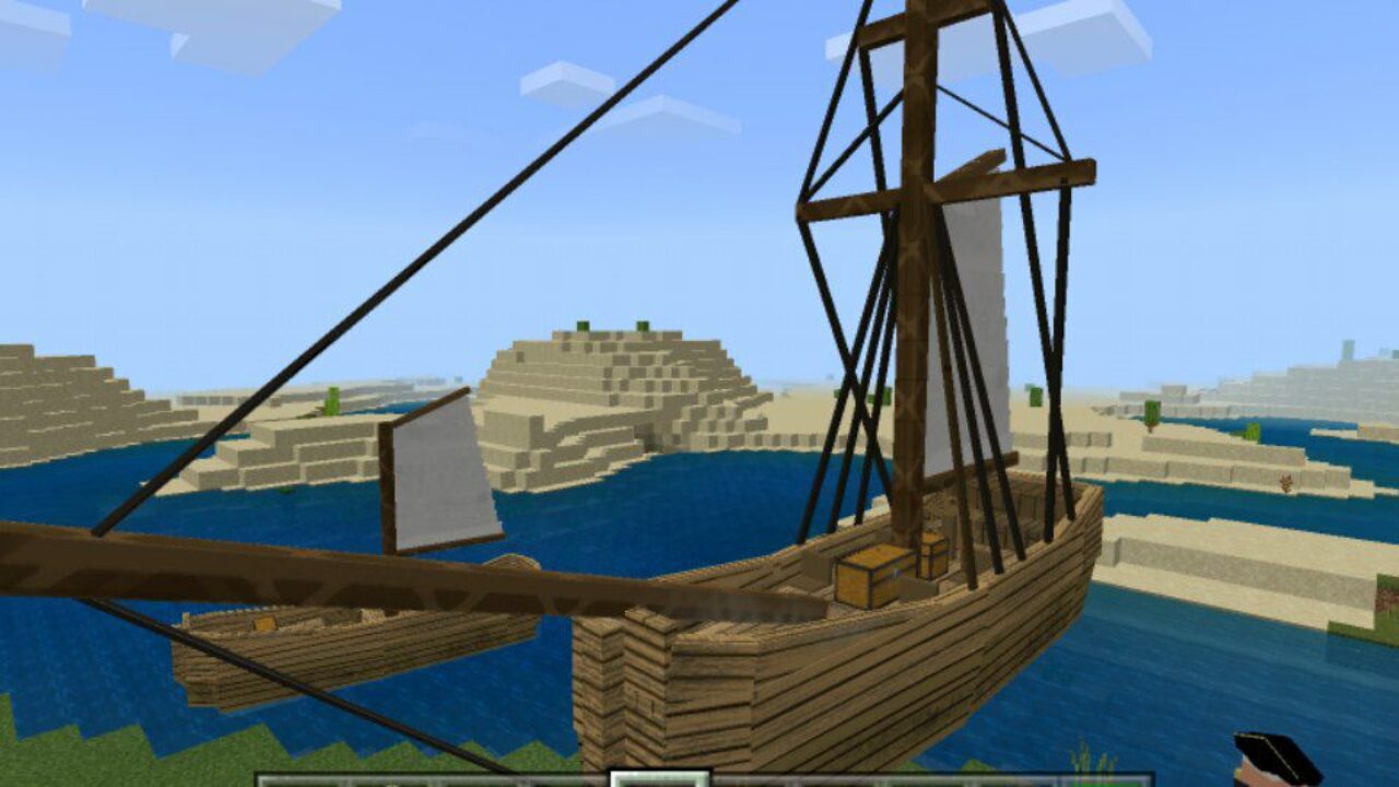 Building Ships Mod for Minecraft PE