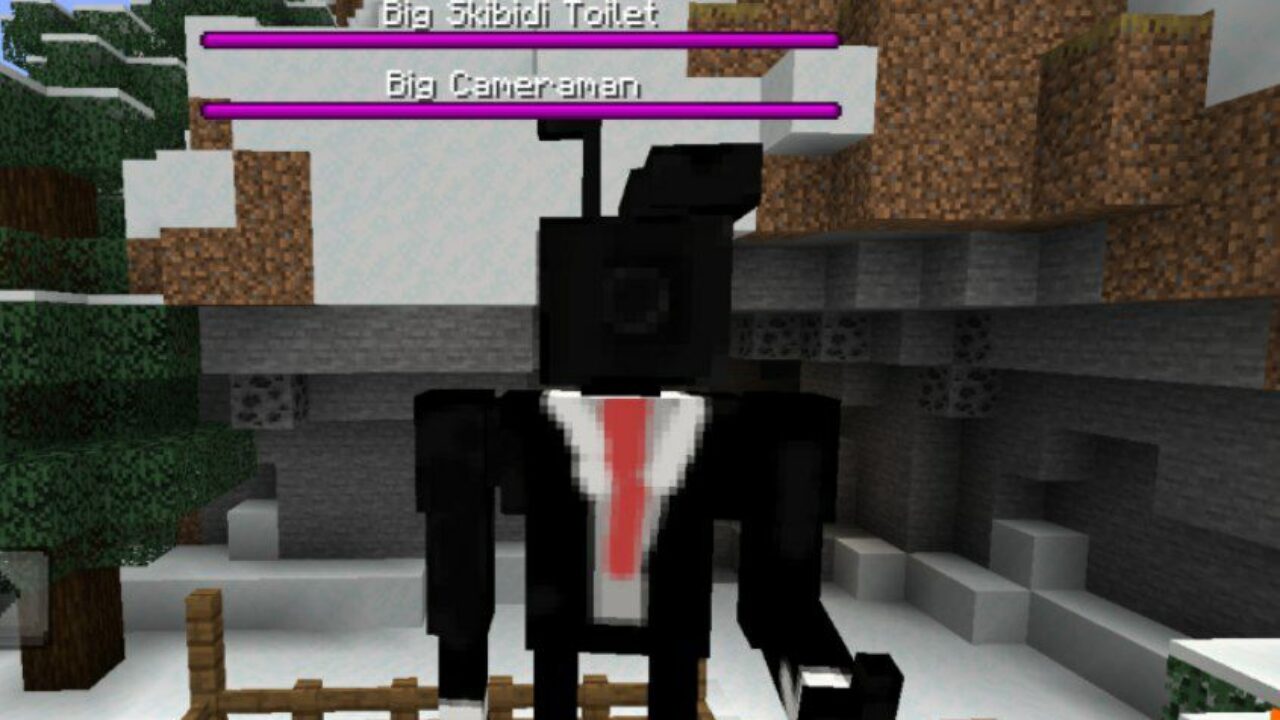 Cameraman from Skibidi Toilet 2 Mod for Minecraft PE