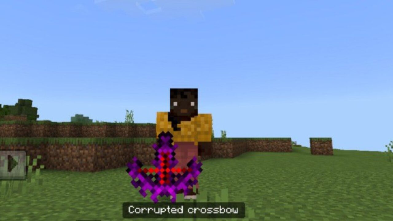 Crossbow from Weapons from Minecraft Dungeons Mod for Minecraft PE