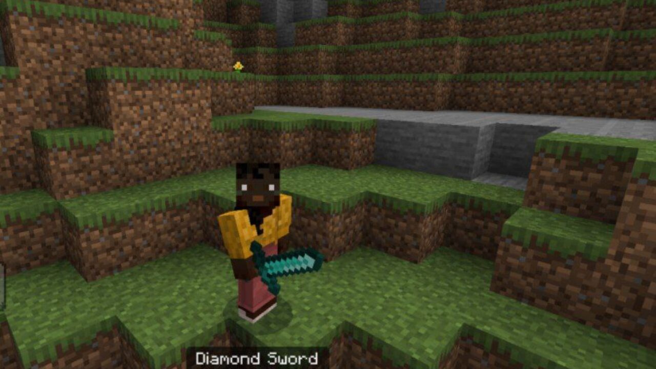 Diamond from Sword Blocking Mod for Minecraft PE