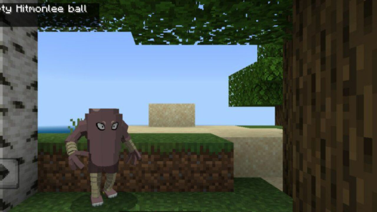 Hitmonlee from Pokemod Mod for Minecraft PE