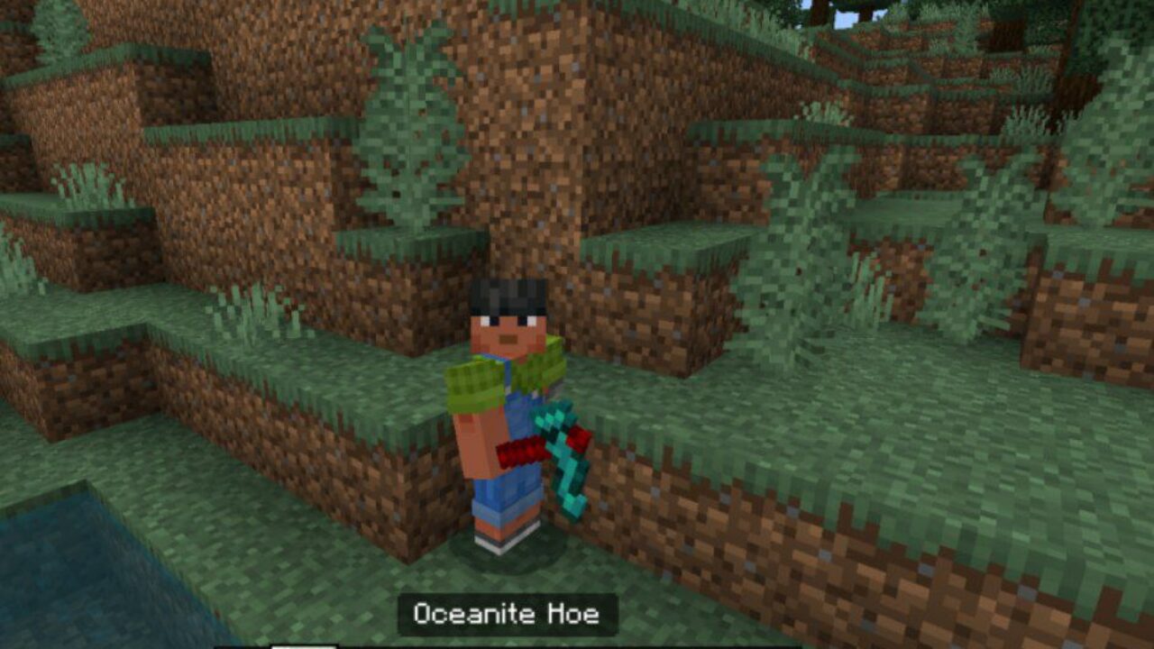 Hoe from Oceanite Mod for Minecraft PE