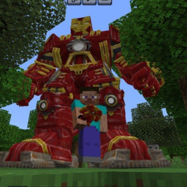 Hulk Buster Mod for Minecraft PE