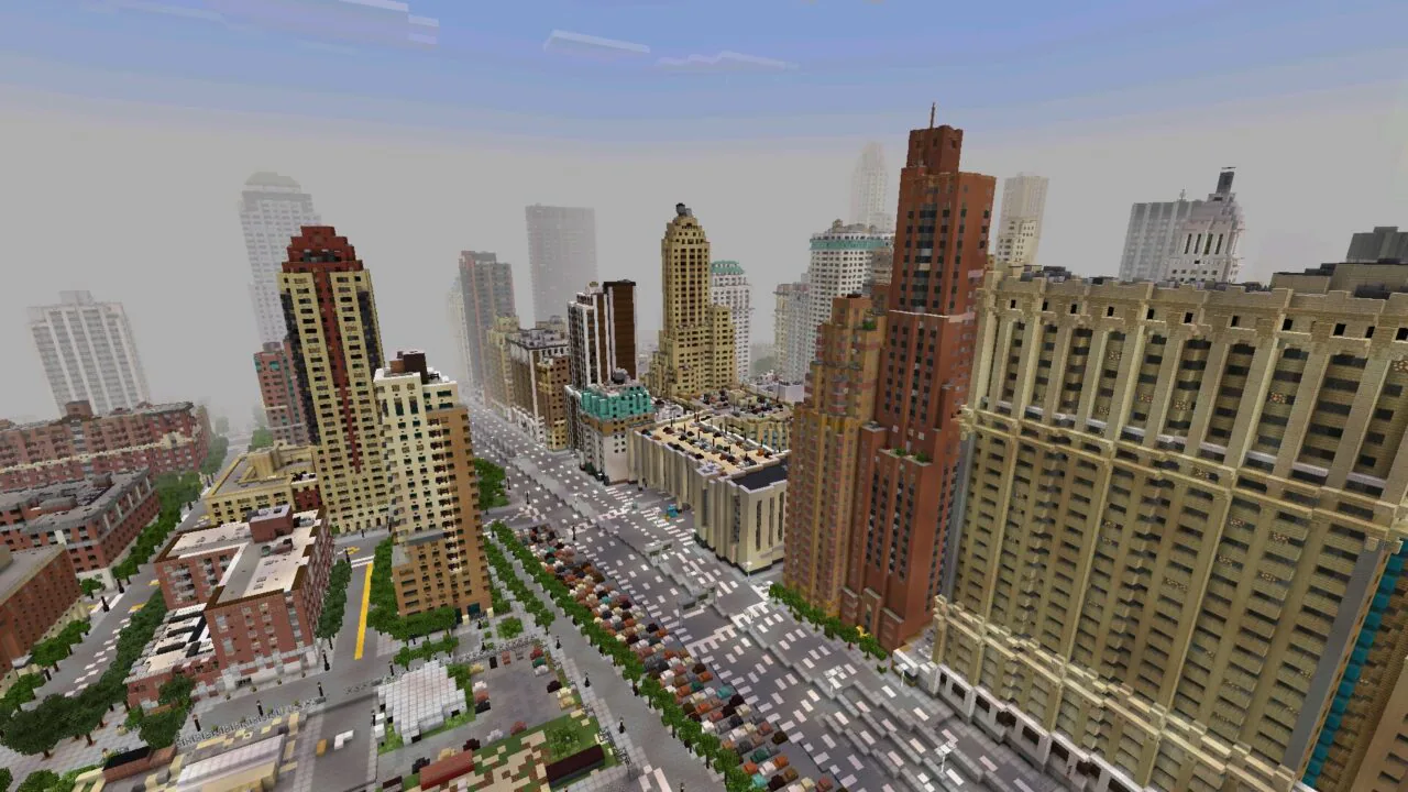 Location from New York City Map for Minecraft PE