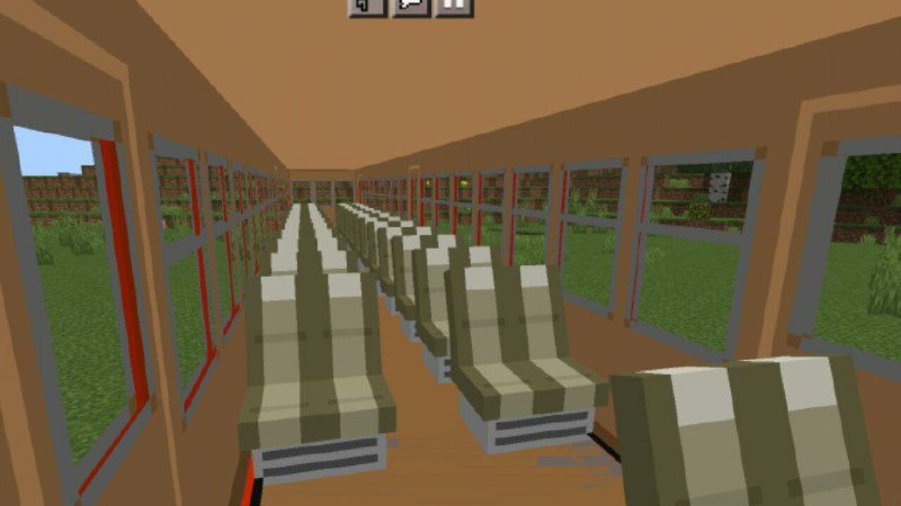 Interior from Railway Mod form Minecraft PE