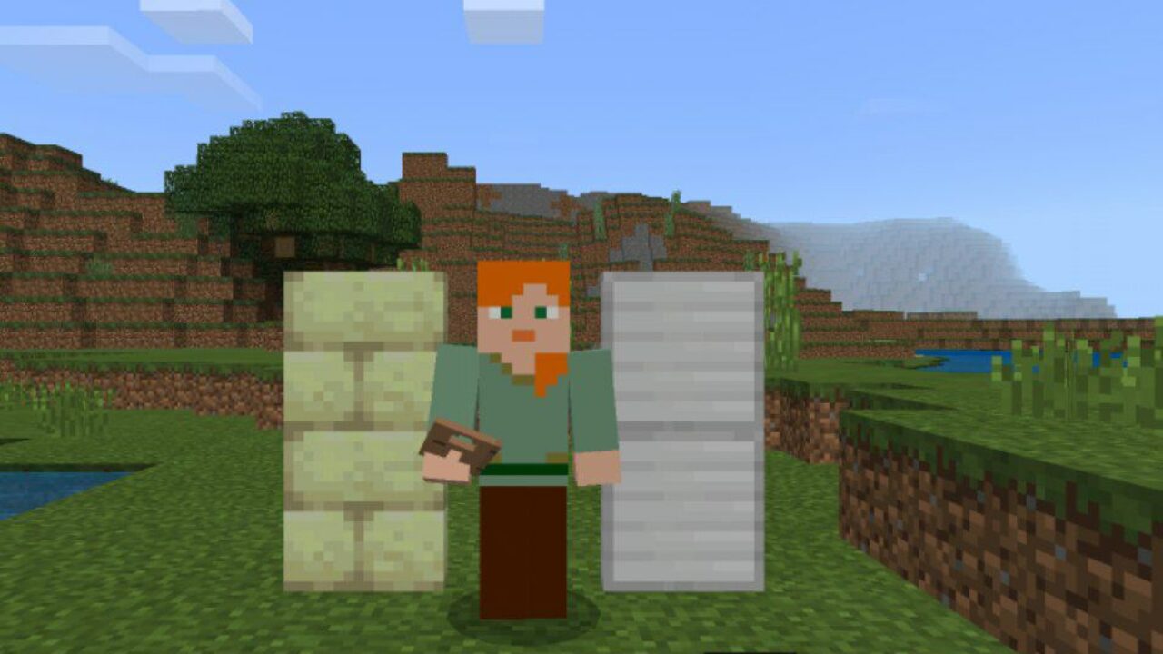 Invisible Doors from Building Blocks Mod for Minecraft PE