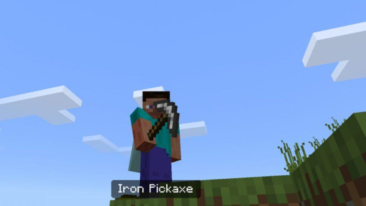 Iron from Pickaxe Mod for Minecraft PE