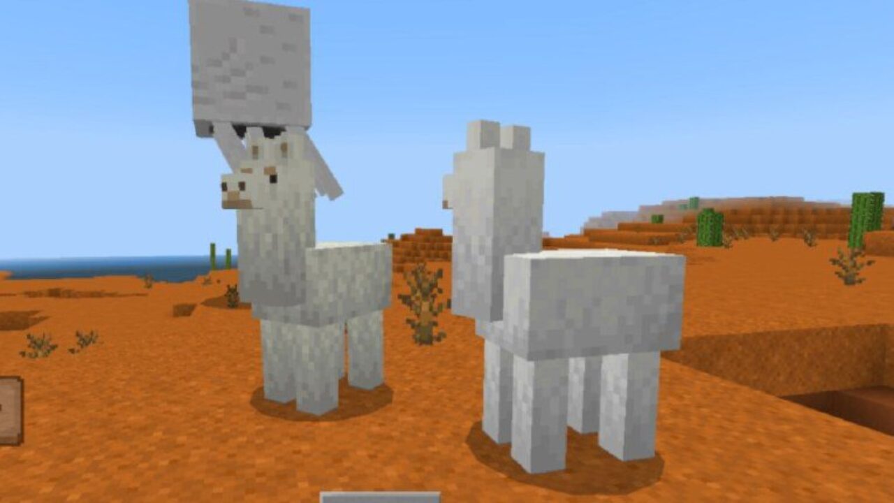 Lama from Harder Mobs Mod for Minecraft PE