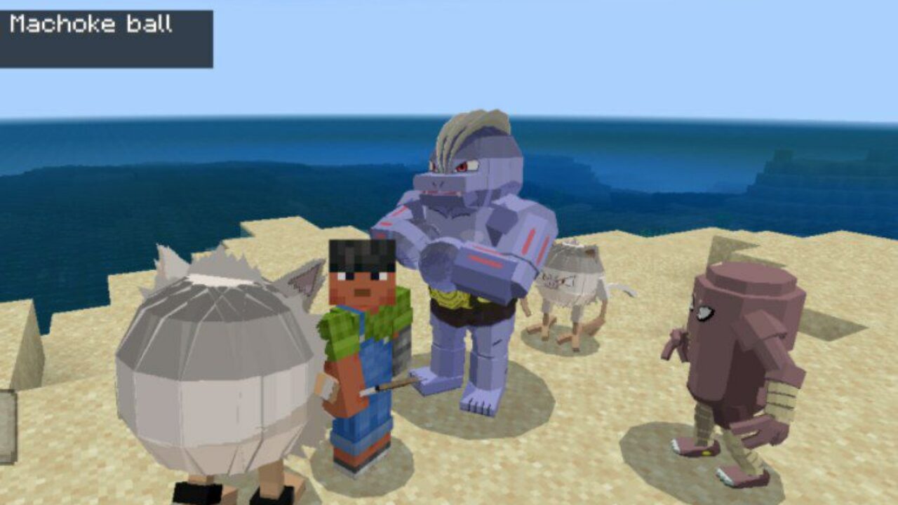 Machoke from Pokemod Mod for Minecraft PE