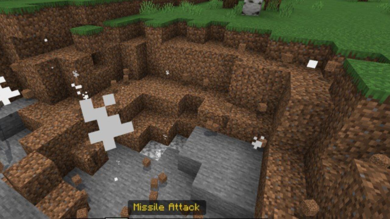 Missile Attack from Hulk Buster Mod for Minecraft PE