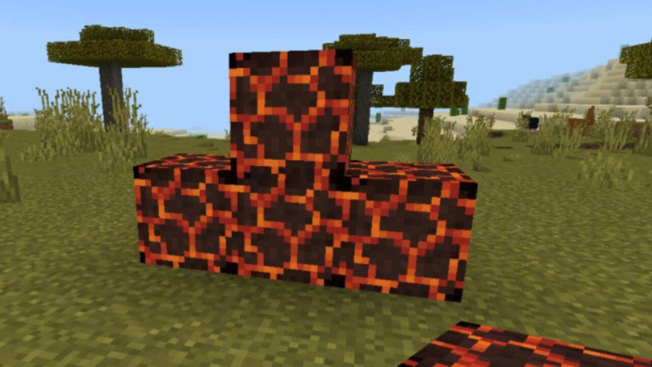 New Blocks from Lava Sponge Mod for Minecraft PE