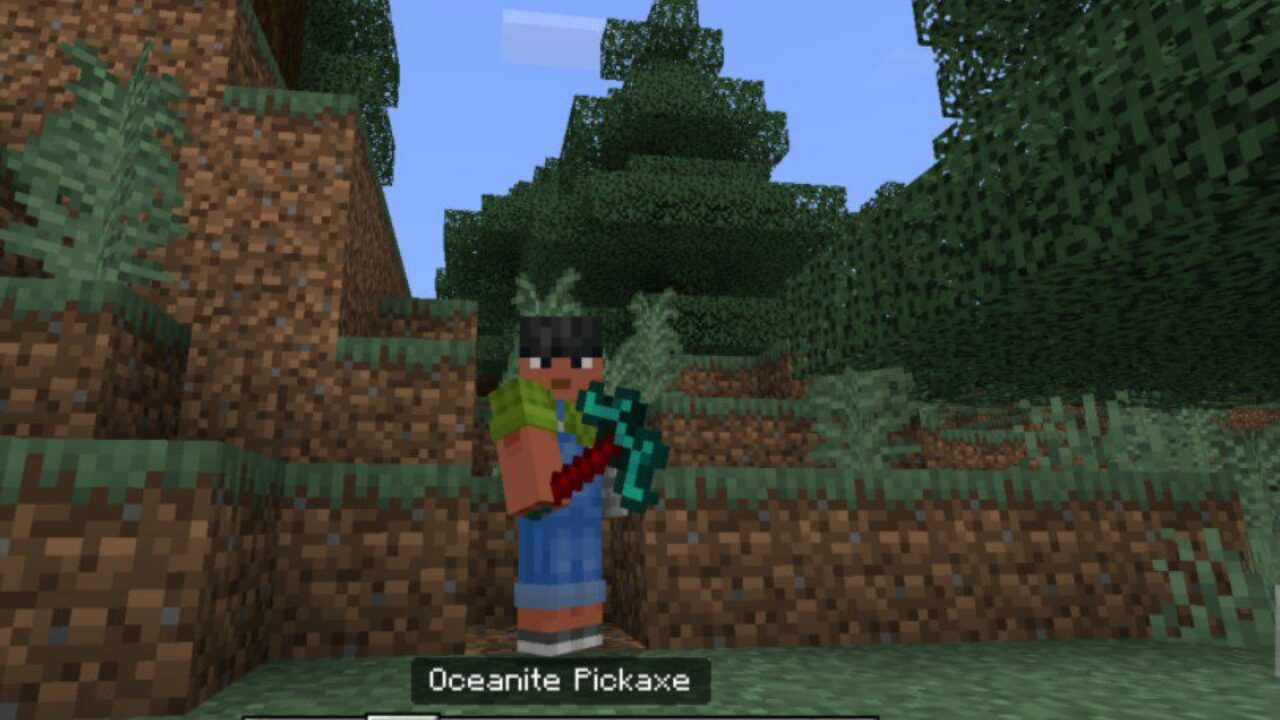 Pickaxe from Oceanite Mod for Minecraft PE