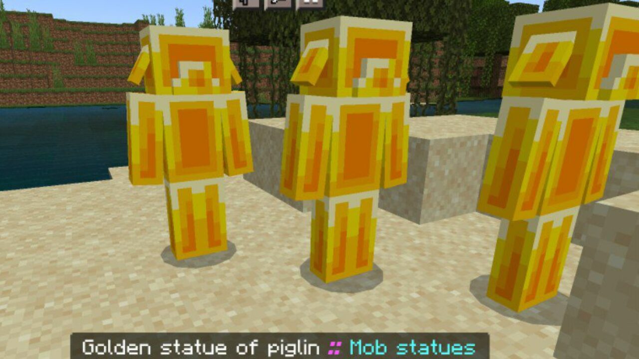 Piglin from Statues Mod for Minecraft PE