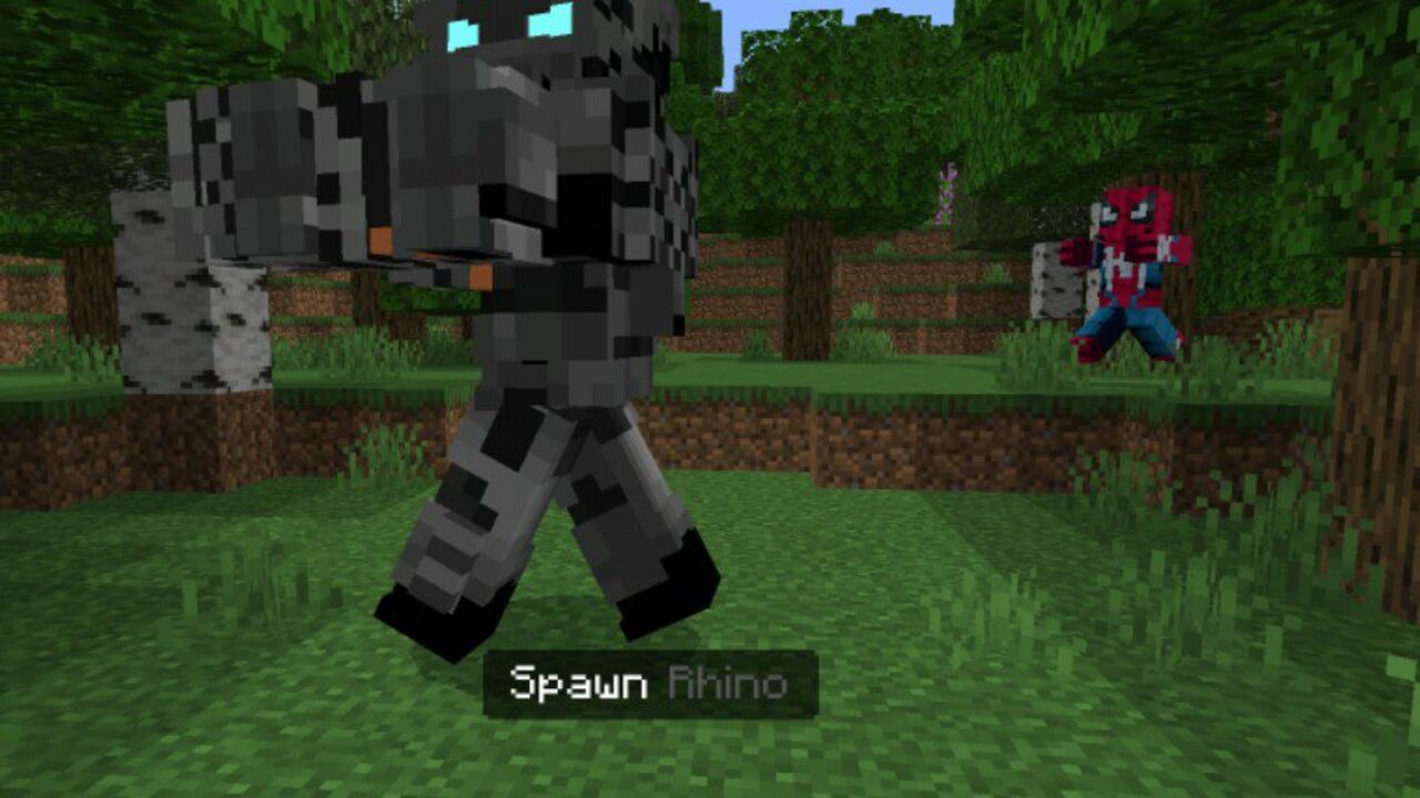 Rhino from Spiderman 2 Mod for Minecraft PE