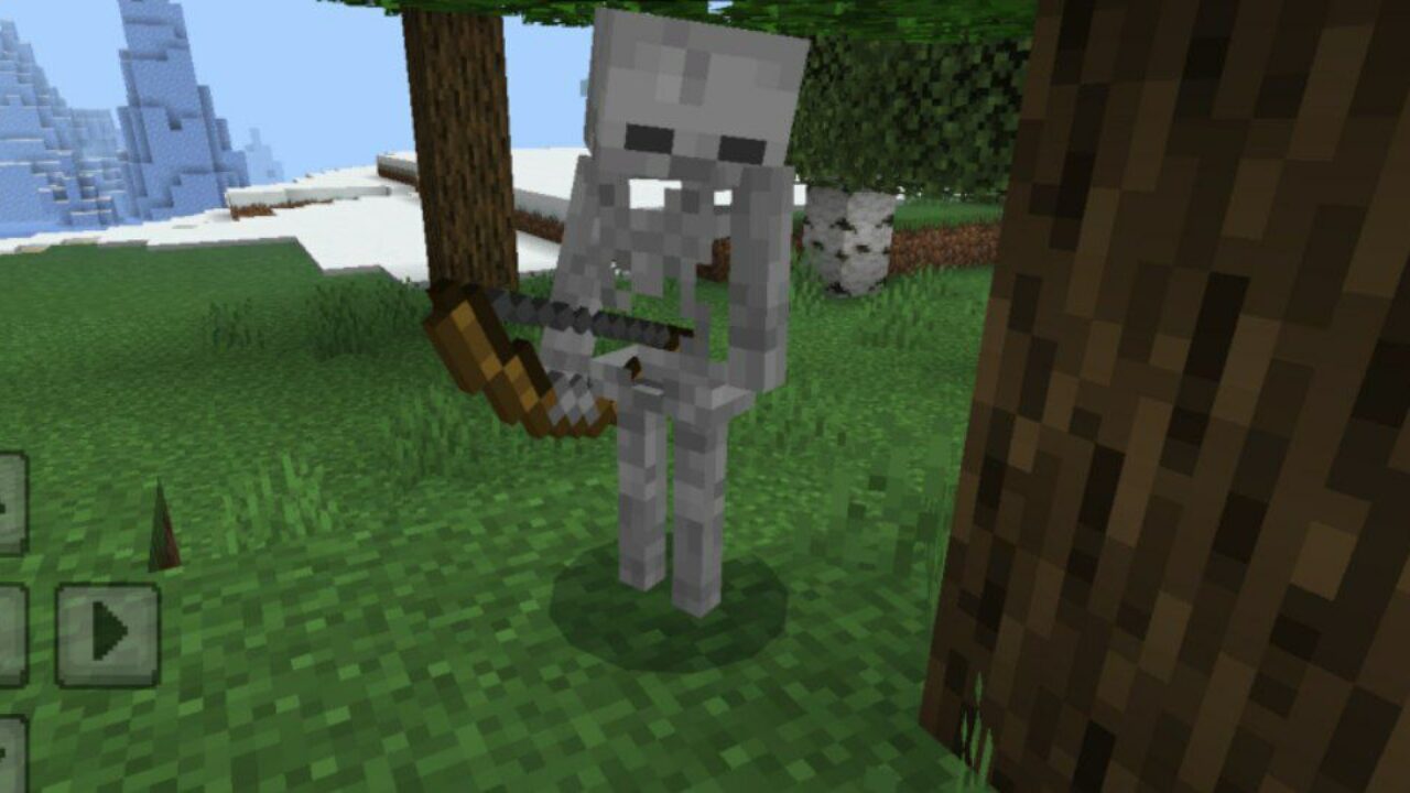 Skeleton from Realistic Damage Texture Pack for Minecraft PE