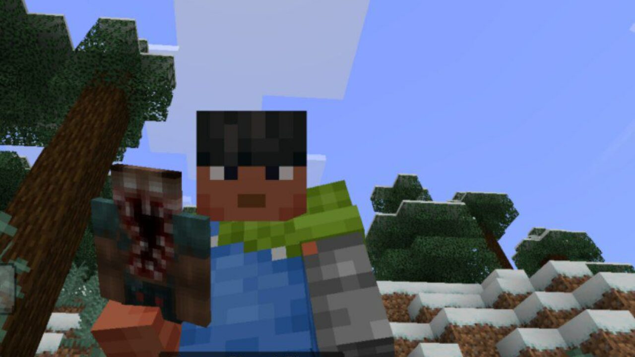 Spawn from Blood Steve Mod for Minecraft PE