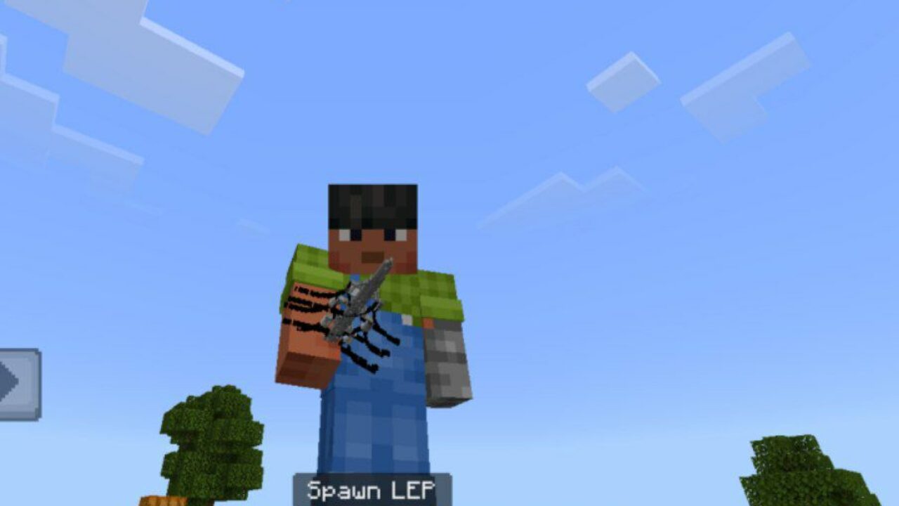 Spawn from Power Lines Mod for Minecraft PE