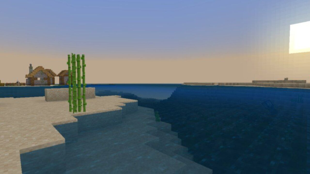 Sunset from Solutide Shader for Minecraft PE