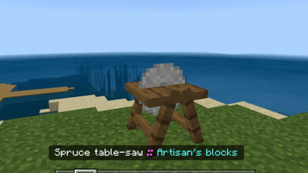 Table-Saw from Carpenter Mod for Minecraft PE