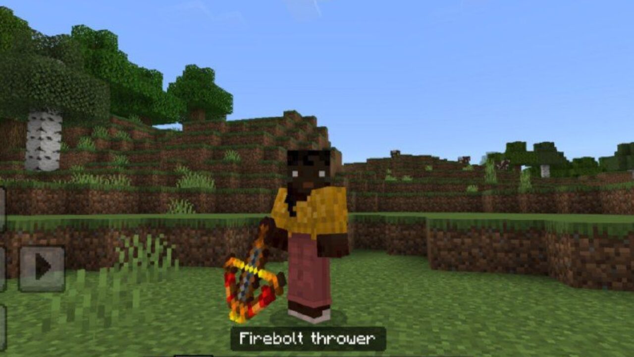 Thrower from Weapons from Minecraft Dungeons Mod for Minecraft PE