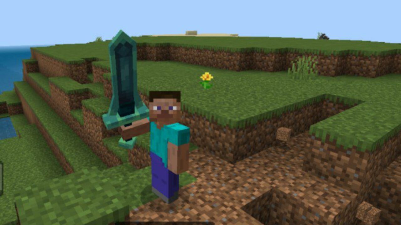 Warden Sword from Phase Disruptor Tools Mod for Minecraft PE