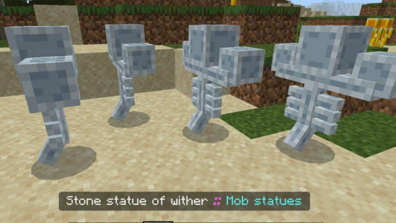 Wither from Statues Mod for Minecraft PE