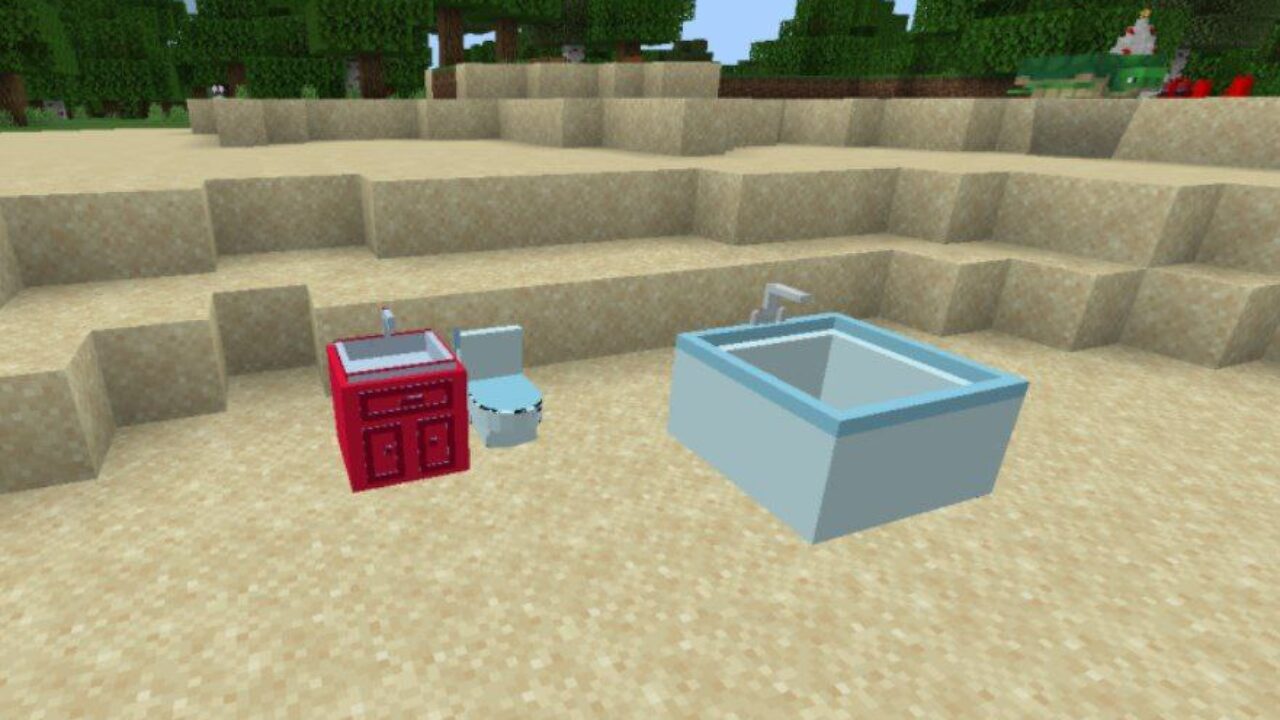 Bathroom from Remon Furniture Mod for Minecraft PE