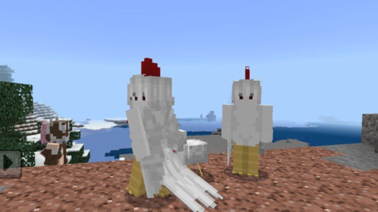Chicken from Human Player Mob Mod for Minecraft PE