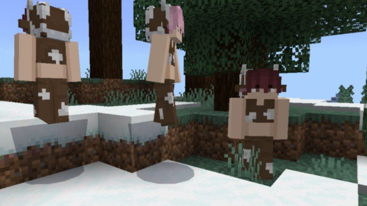 Cow from Human Player Mob Mod for Minecraft PE