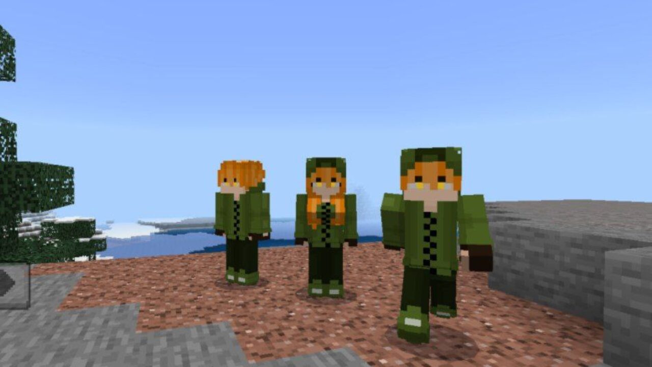 Creeper from Human Player Mob Mod for Minecraft PE