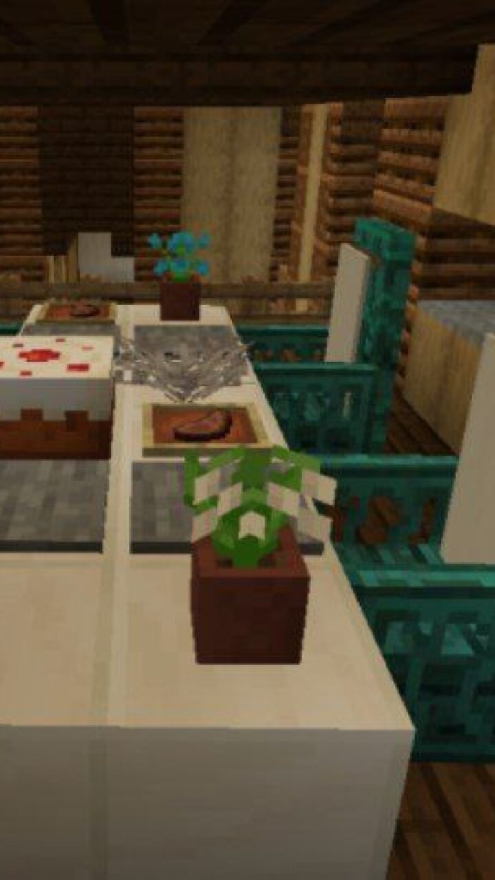 Dining Room from Underwater House Map for Minecraft PE