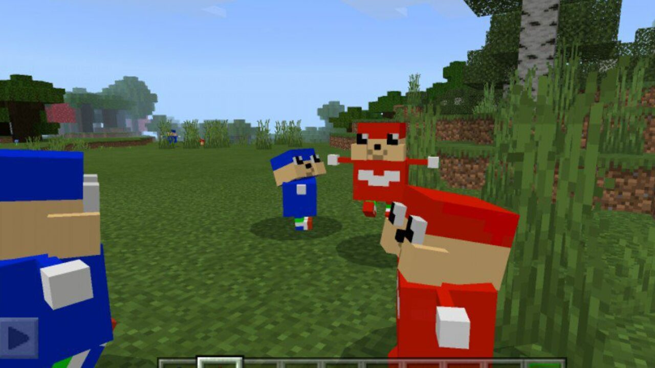Fight from Uganda Knuckles Mod for Minecraft PE